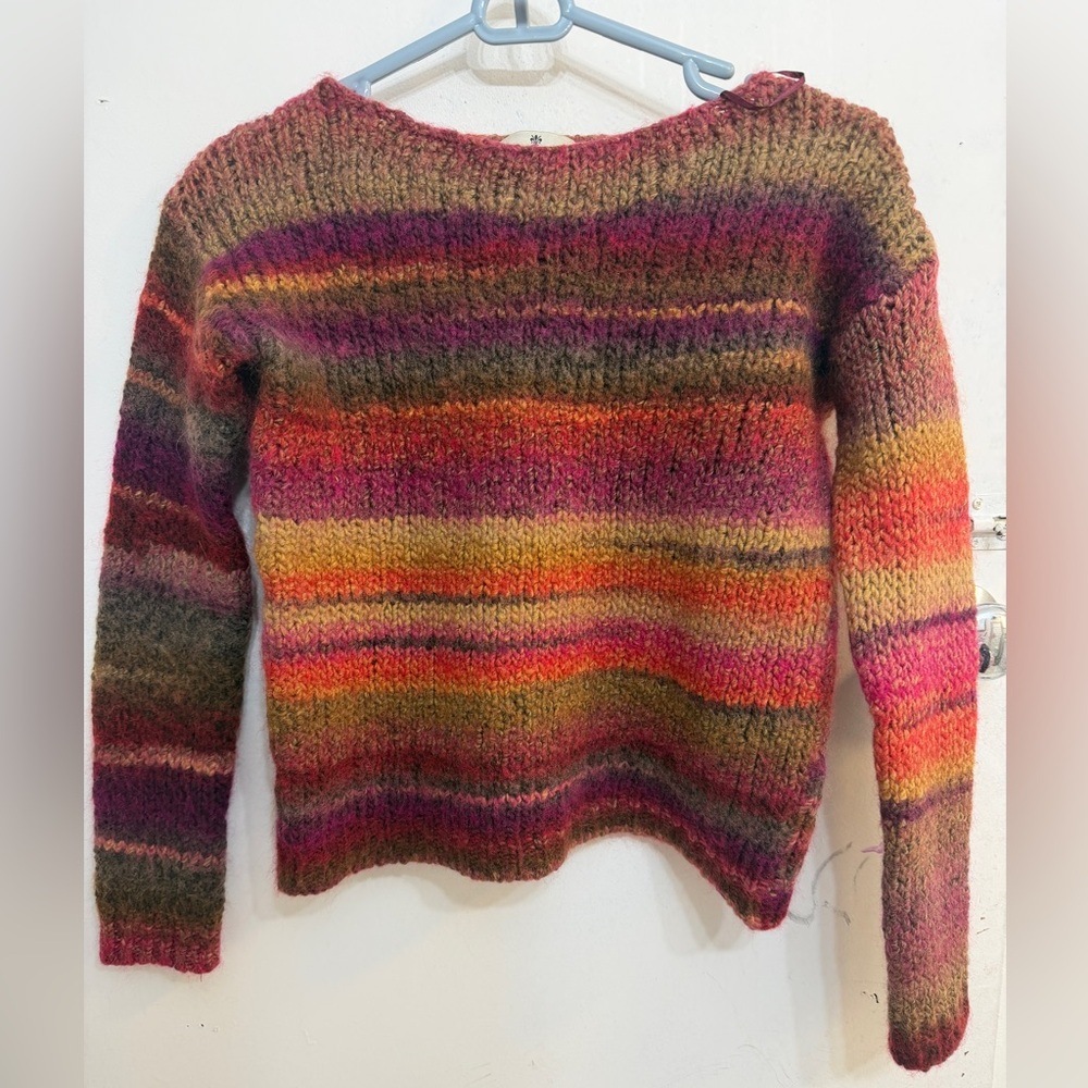 Vibrant Multicolor Women's Crew Neck Sweater